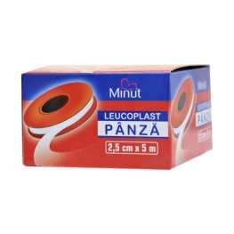 Leucoplast panza Minut 2,5cm x 5m , 1 bucăți