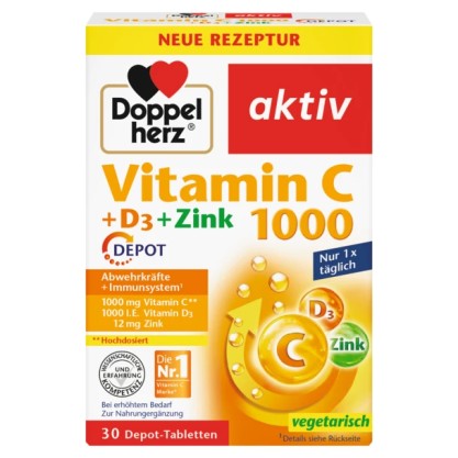 Doppelherz Akt Vit.C 1000+V.D Depot 30Cp