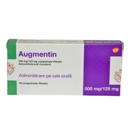 Augmentin 500 mg/125 mg, 14 comprimate filmate