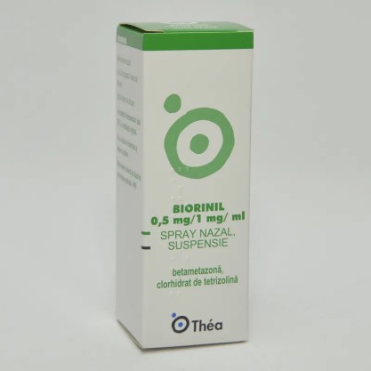 Biorinil 0,5 mg/1 mg/ml spray nazal, suspensie, 10 ml