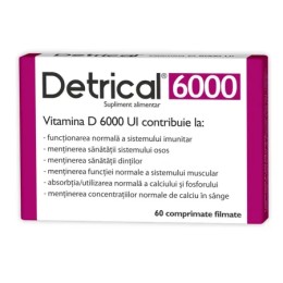 Detrical D3 6000 UI, 60 Comprimate