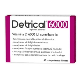 Detrical D3 6000 UI, 60 Comprimate