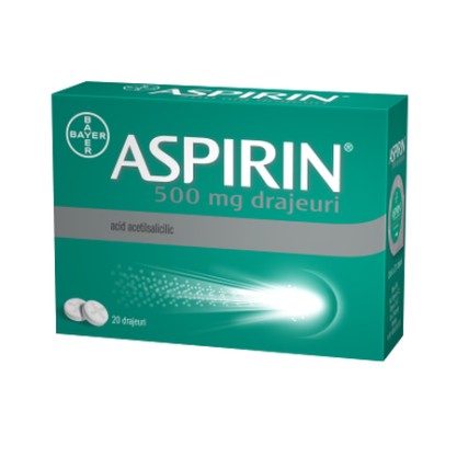 Aspirin 500mg, 20drajeuri