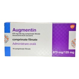 Augmentin 875 mg/125 mg, 14 comprimate filmate