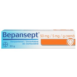 Bepansept 50 mg/5 mg/g cremă, 30 g