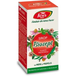 Biosept A13 sirop cu miere și propolis, 100 ml