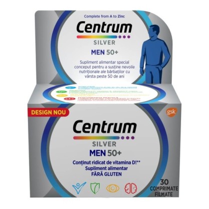 Centrum Silver 50+ Pentru Barbati X 30Cp