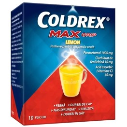 COLDREX MAXGRIP LEMON, 10PLIC