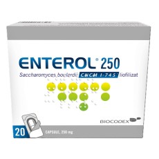 ENTEROL 250 MG 20 CPS