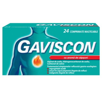 Gaviscon capsuni x24comprimate masticabile