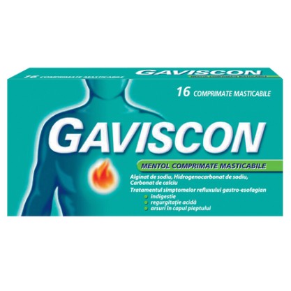 Gaviscon mentol 16comprimate masticabile