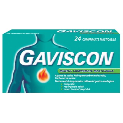 Gaviscon mentol x24comprimate masticabile
