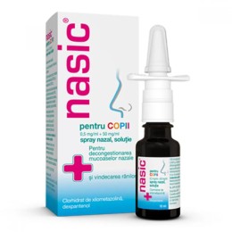 Nasic copii 0, 5+50mg/ml spray nazal 10ml