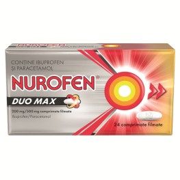 Nurofen Duo Max 200 mg/500 mg, 24 comprimate filmate