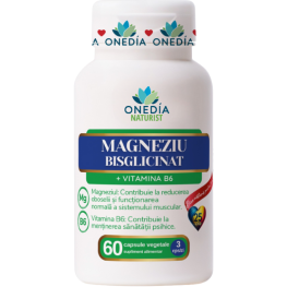 Magneziu Bisglicinat+Vit B6, 60Comprimates Vegetale(Onedia)