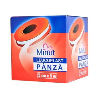 Leucoplast panza Minut 5cm x 5m , 1 bucăți