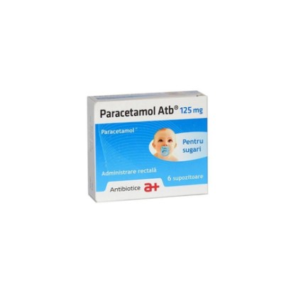 Paracetamol Atb 125mg 1folie, 6sup