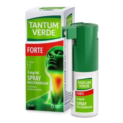 Tantum Verde Forte 3 mg/ml spray bucofaringian, 15 ml