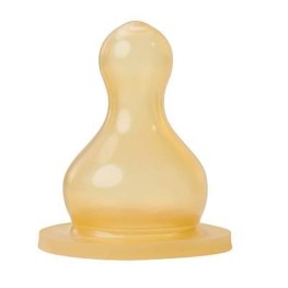 Baby Nova tetine rotunde din latex pentru cereale, 6–24 luni, 2 bucăți