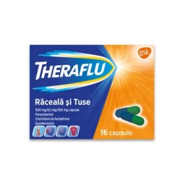 Theraflu Raceala+Tuse, 16capsule