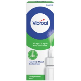 Vibrocil 2,5 mg/0,25 mg/ml, spray nazal, 15 ml