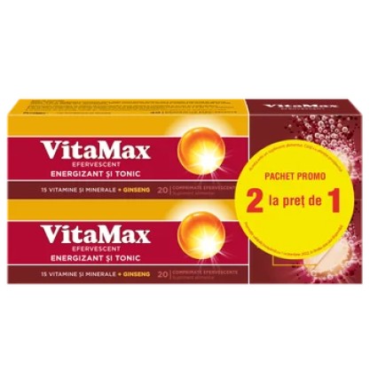 Vitamax, 20 Comprimate Eff 1 + 1 Cu 50% Reducere Pret Special