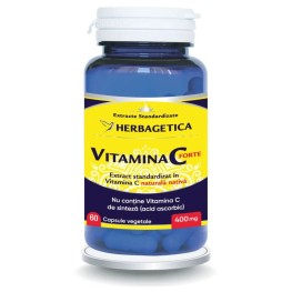 Herbagetica Vitamina C Forte 400 mg, 60 Comprimates