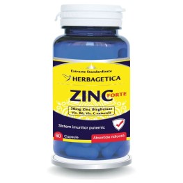 Herbagetica Zinc Forte, 60 Comprimates